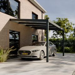 Pratt & S&ouml;hne Modern carport helder polycarbonaat 16 mm 4 x 3 m